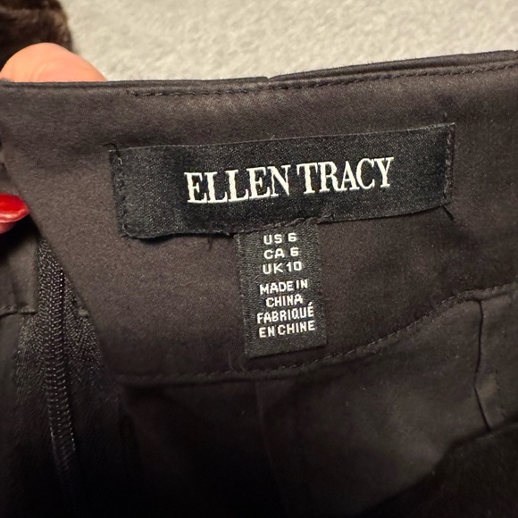 Ellen Tracy Black Trumpet-Hem Midi Skirt | Size 6 - Picture 3 of 3